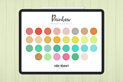 Rainbow Procreate Color Palette, a Palette Add-On by Cate Shaner (Thumbnail 1 of 3)