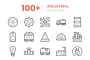 100+ Industrial Vector Icons, an Outline Icon by Vectors Market (Thumbnail 1 of 3)