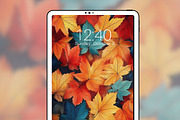 Fall Leaves Phone Wallpapers, a Graphic by Kalindiprints (Thumbnail 5 of 6)