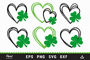 Shamrock SVG Heart Cut Files, an Object Graphic by ClipartMuchLove (Thumbnail 1 of 5)