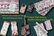 Bright watercolor flowers, a Pattern Graphic by Digital illustration shop (Thumbnail 3 of 4)