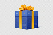Gift Box Mockup, a Packaging Mockup by zpackcreative (Thumbnail 4 of 4)
