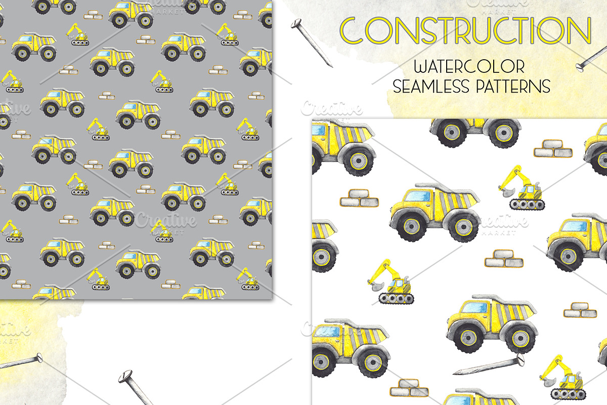 Construction. Watercolor collection, an Object Graphic by Ana-Sakuta (Photo 4 of 14)