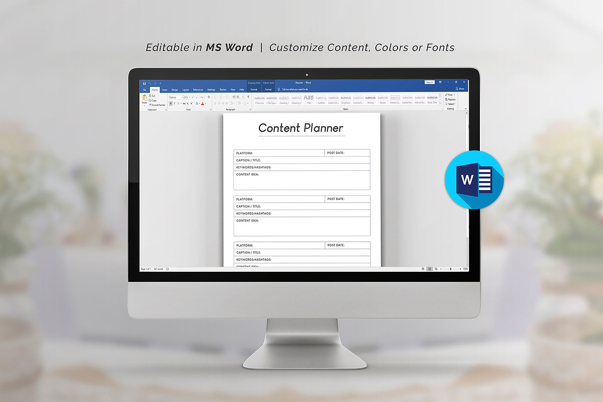 Social Media Planner, a Stationery Template by DesignDevisers (Photo 9 of 10)