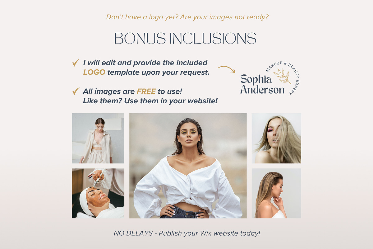 Wix Template Beauty Business Website, a Wix Template by vectorocean (Photo 9 of 11)