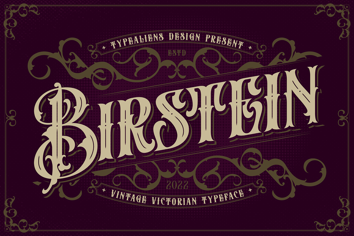 Birstein, a Font by ilhamtaro (Photo 1 of 10)
