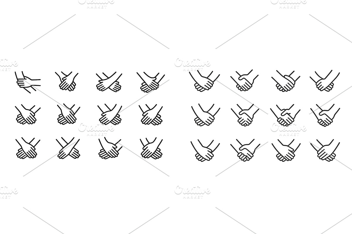 Collection of various hand-holding, an Illustration by ZinetroN