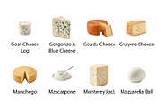 Gourmet Cheese & Dairy PNG Assets, a Food Illustration by Nurlan's shop (Thumbnail 2 of 4)