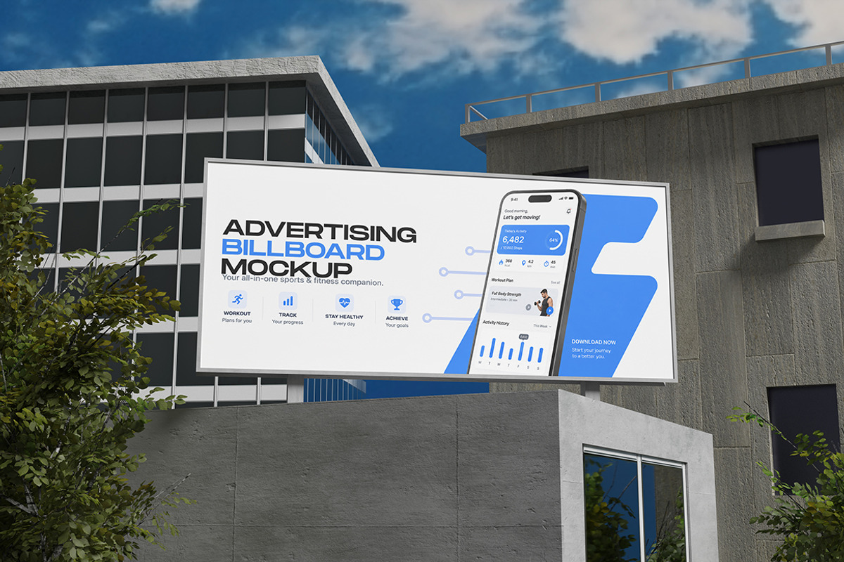 Advertising Billboard Mockup, an Advertising Mockup by My Code Std (Photo 2 of 5)