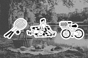 Summer Picnic. Line Graphic, a Person Illustration by Schumacher Shop (Thumbnail 2 of 13)