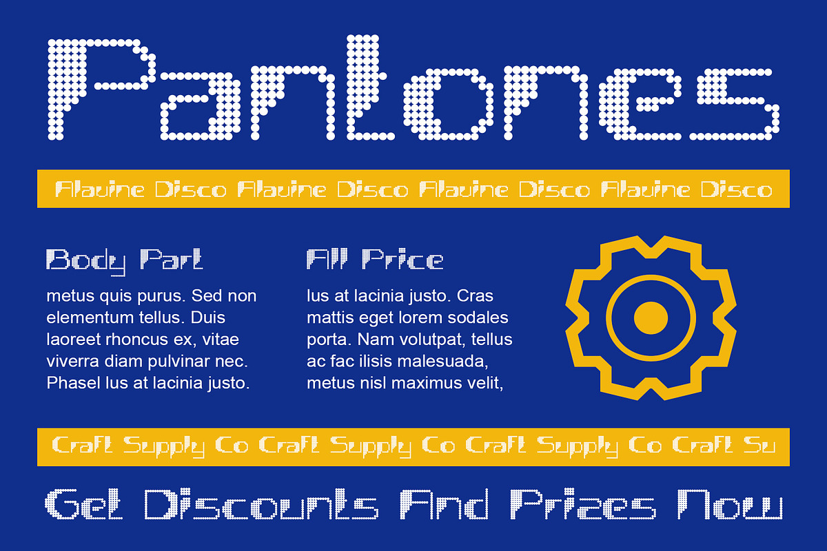 Alavine Disco, a Sans Serif Font by Craft Supply Co. (Photo 2 of 8)