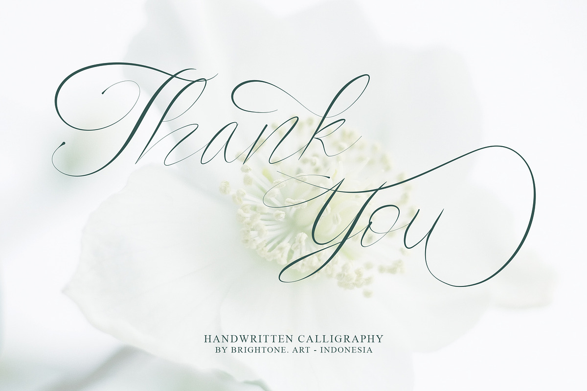Saint Flow - Beauty handwritten, a Script Font by Brightone (Photo 9 of 9)