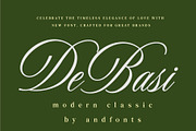 DeBasi — Modern Calligraphy Font, a Script Font by Andfonts (Thumbnail 1 of 5)