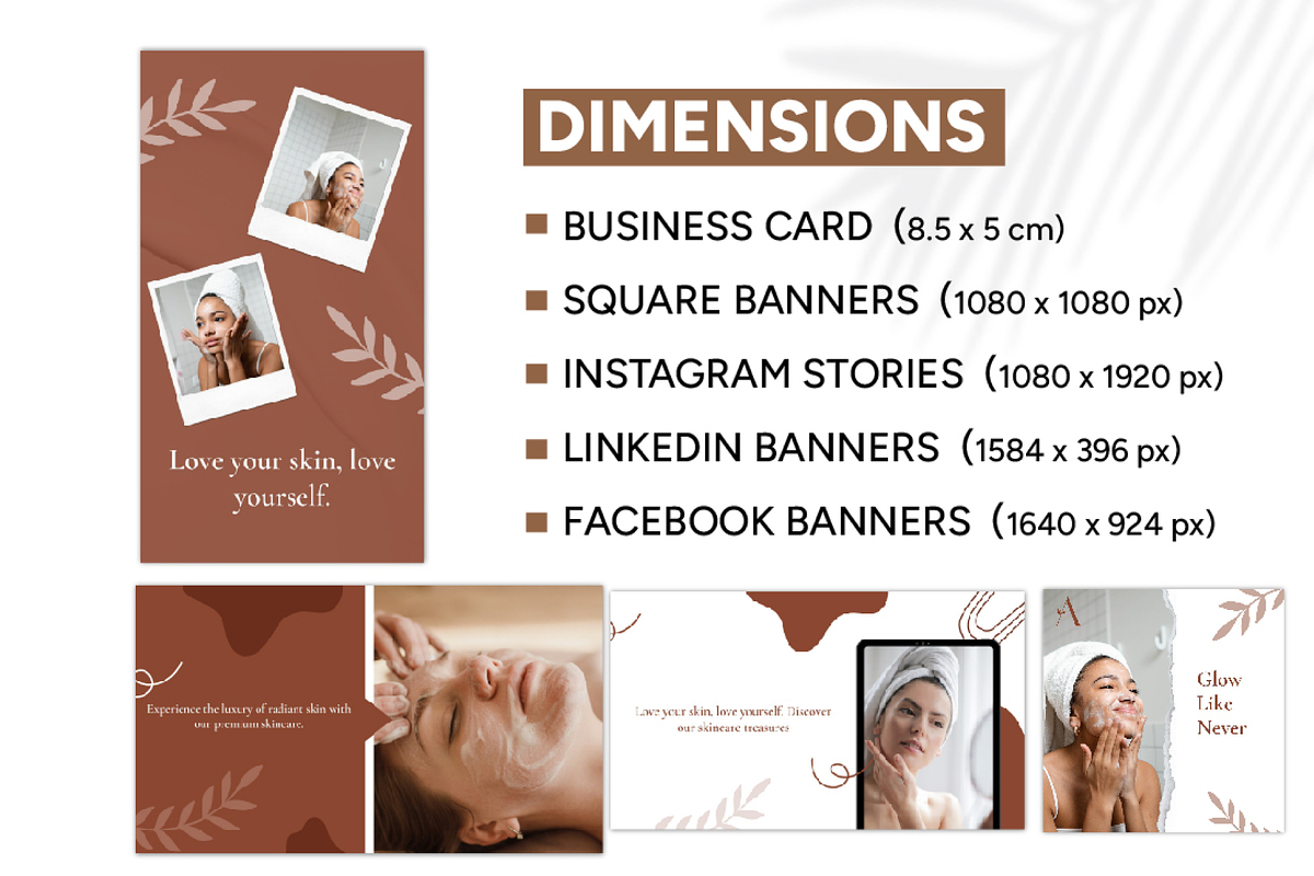 Radiant Skincare Branding Bundle, a Social Media Template by Branding by Kellsey (Photo 3 of 5)