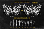 GOATHAM DEATH METAL FONT, a Blackletter Font by Fonday Studio (Thumbnail 13 of 17)