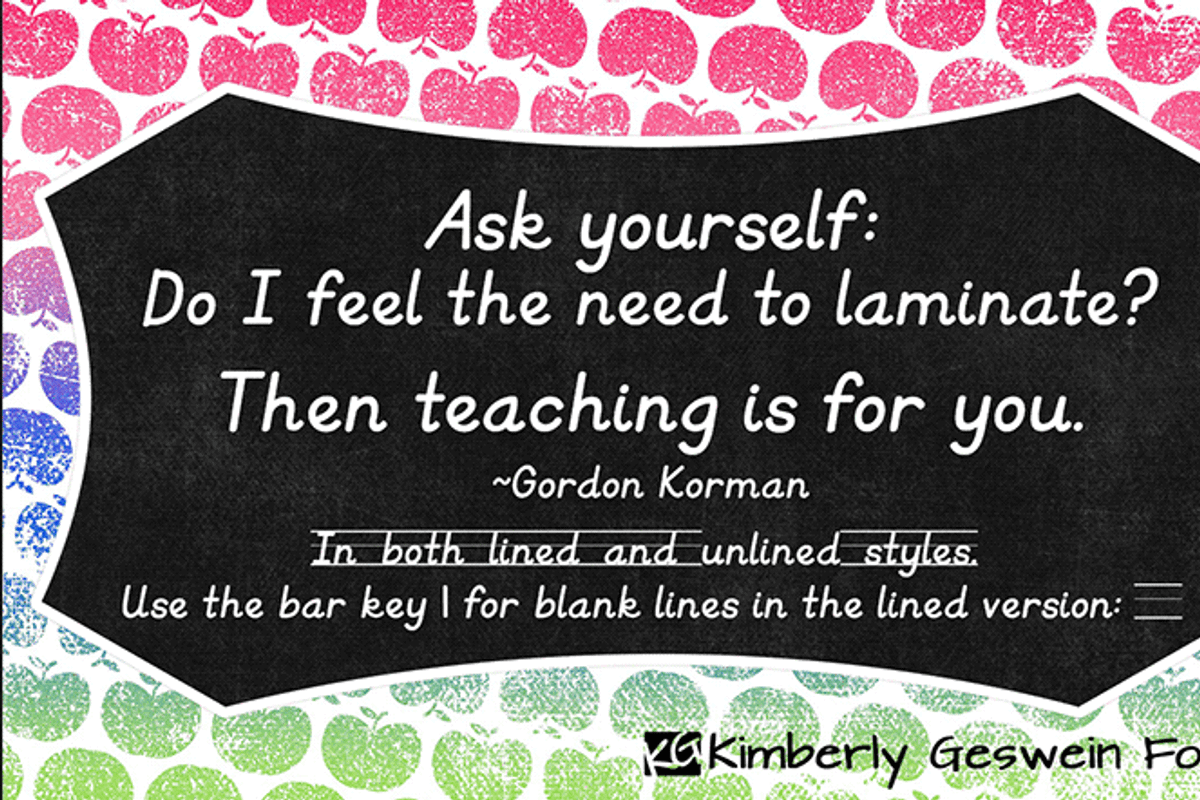KG Primary Italics (Lined & Unlined)
