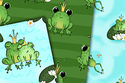 Frog patterns, a Pattern Graphic by DarinaDigital (Thumbnail 2 of 6)