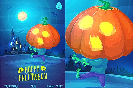 Pumpkin zombie