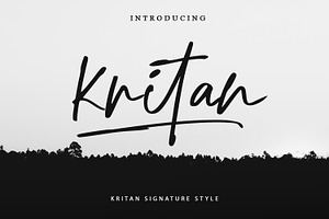 Kritan - Signature Font