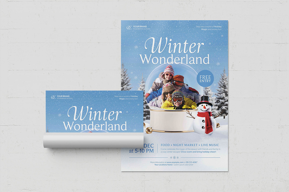 Winter Wonderland Poster Template, a Poster Template by BrandPacks (Photo 4 of 5)
