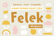 Felek | Hand-drawn sans serif font, a Sans Serif Font by Point and Poem (Thumbnail 14 of 14)