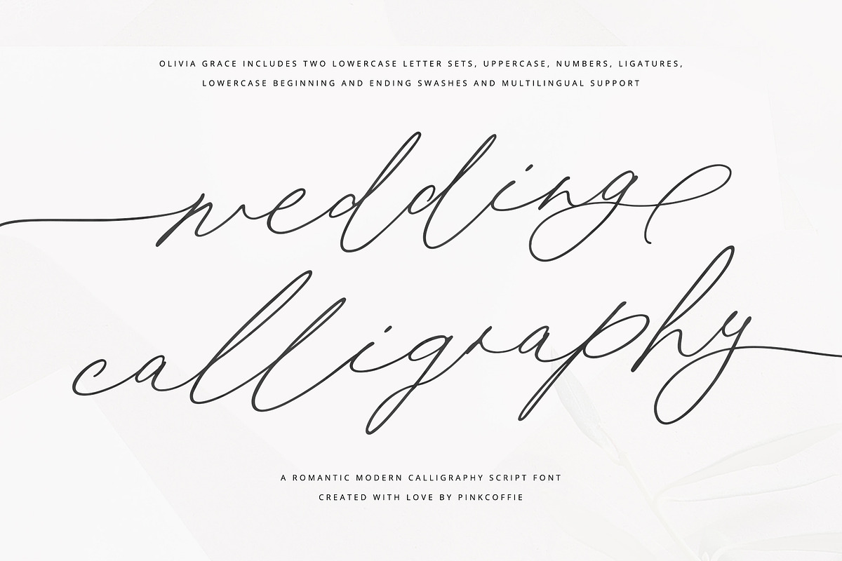 Wedding Calligraphy Font Duo Bundle, a Script Font by Pink Coffie (Photo 8 of 51)