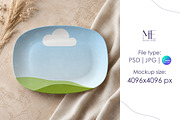 Deco Plate Oval Platter Mockup, a Merchandise Mockup by Mie Mockup Studio (Thumbnail 2 of 8)