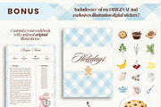 Printable family cookbook template, a Social Media Template by PixelBloomClub (Thumbnail 5 of 8)