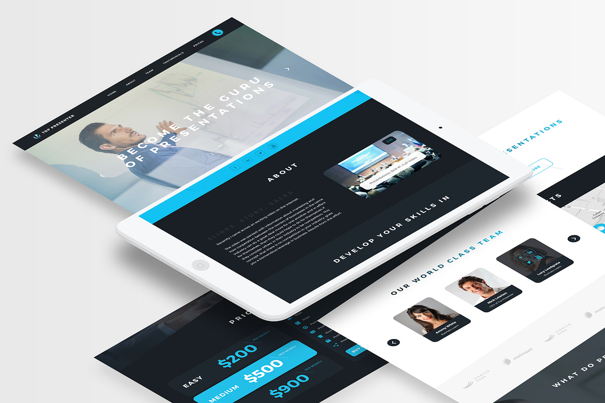 Top Presenter - Training Center PSD, a Websites & App Template by Spartak Vee (Photo 2 of 7)