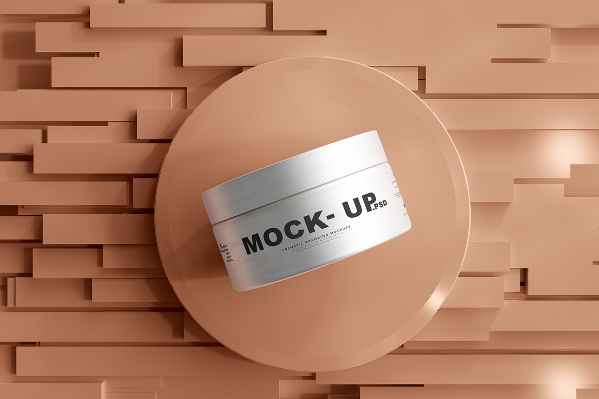Aluminum Cosmetic Mockup Bundle, a Cups & Container Mockup by pmvch (Photo 198 of 206)