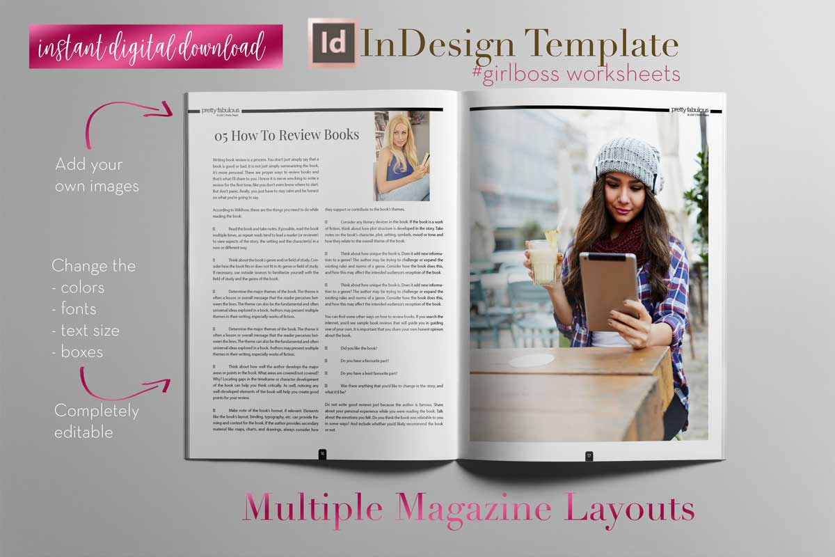 How To e-Book | InDesign Template, a Magazine Template by Planner Templates (Photo 10 of 12)