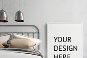 15 bedroom poster mock up, a Household Mockup by ChromiumHeart (Thumbnail 9 of 17)