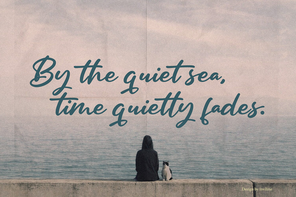 Dignetta - Casual Brush Script, a Script Font by Inviline.co (Photo 4 of 10)