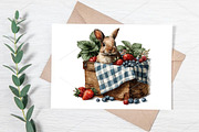 Whimsical Summer Bunny Clipart PNG, a Seasonal Illustration by Canvas Craft (Thumbnail 6 of 7)
