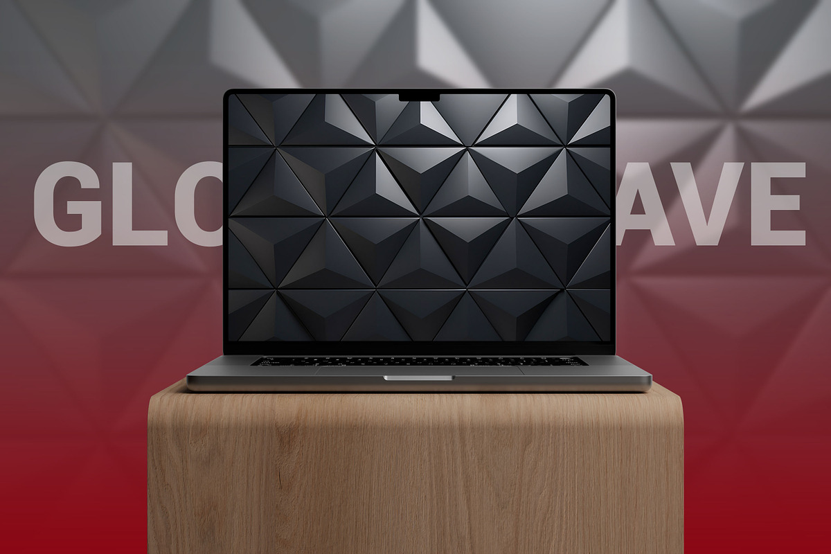 Metallic Polygonal Pattern Backdrop, a Texture Graphic by Forhadx5 (Photo 2 of 6)