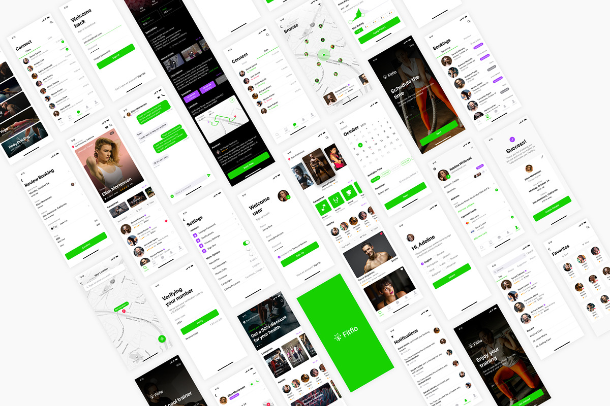 Personal Trainer & Fitness App, an UI Kit Template by flr.24 (Photo 2 of 2)