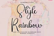 Style Rainbow, a Handwritten Font by InermediaSTUDIO (Thumbnail 1 of 8)