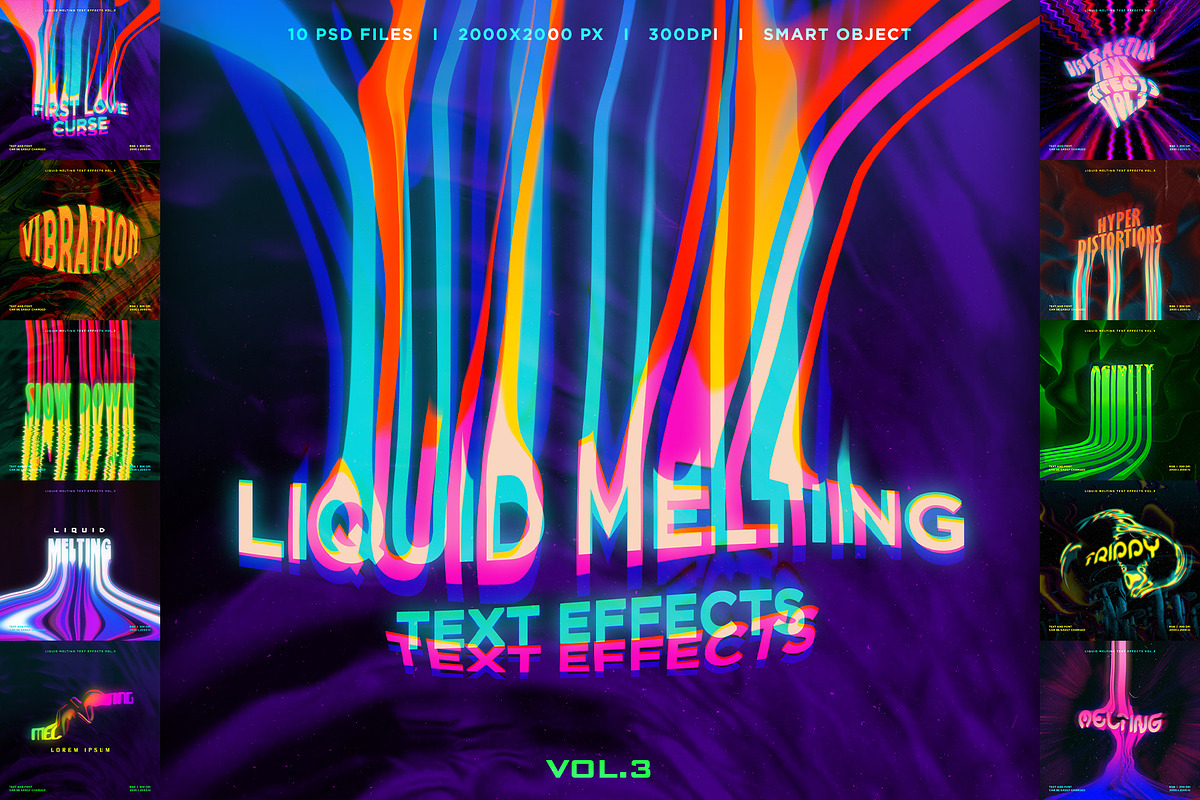 Liquid Melting Text Effects Vol.3, an Action Add-On by Cursedesign (Photo 1 of 9)