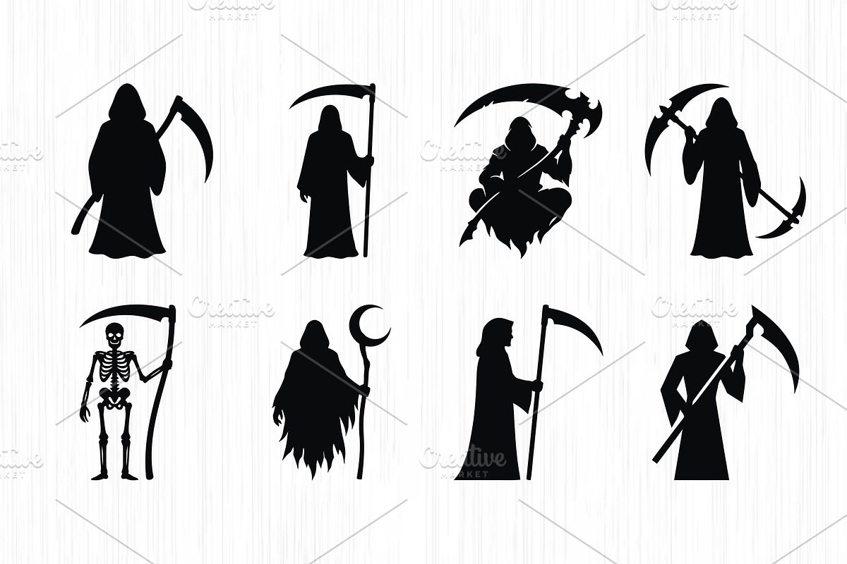 Skeleton Reaper Vector Bundle, an Object Graphic by Artonix (Photo 2 of 3)