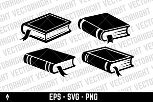 icon of a closed hardback book, an Object Illustration by Vectorhight