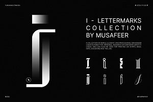 I Lettermarks Collection, a Branding & Logo Template by Musafeer Studio