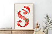 Winter Christmas Santa Alphabet PNG, an Illustration by SinaCreation (Thumbnail 6 of 7)