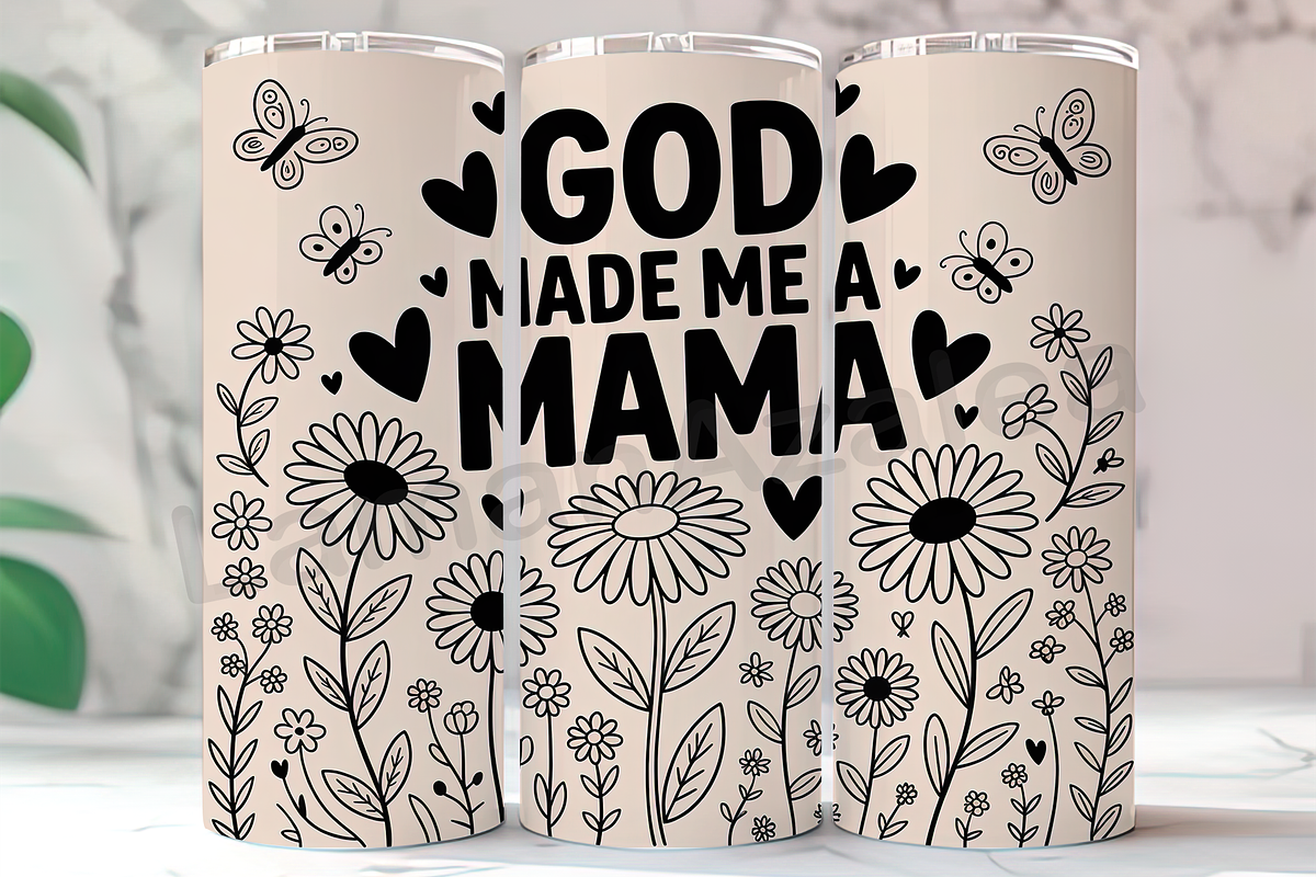 Mama Butterfly Floral 20oz Tumbler W, an Arts & Entertainment Photo by LamanAzalea (Photo 1 of 2)