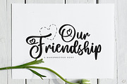 Our Friendship Font, a Script Font by Lollipop Hand Drawn (Thumbnail 1 of 6)