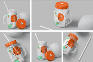 Mason Jar Mockups, a Packaging Mockup by megostudi0