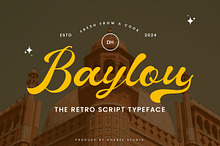Baylou - Retro Script Font