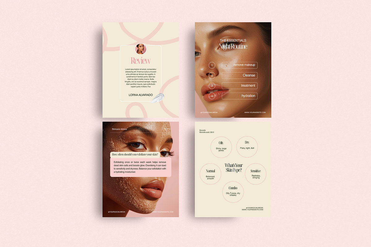 Pink Blush Skincare Social Media Kit, a Social Media Template by My Template Studio (Photo 12 of 20)