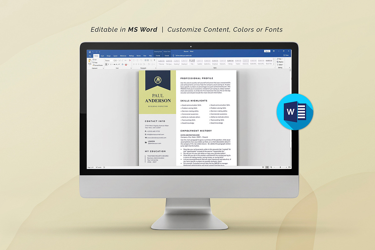 Resume, a Resume Template by DesignDevisers (Photo 8 of 10)