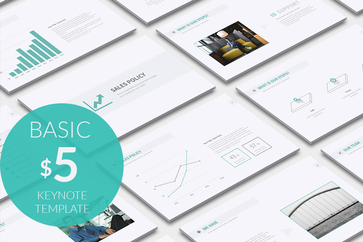 Basic Keynote Template, a Presentation Template by PreFactory (Photo 1 of 6)