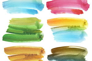 Abstract watercolor brush strokes containing watercolor, abstract, and acrylic, an Abstract Photo by Liliia Rudchenko